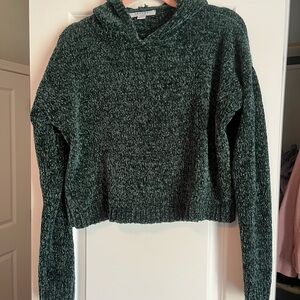 Cozy Green Hooded Sweater